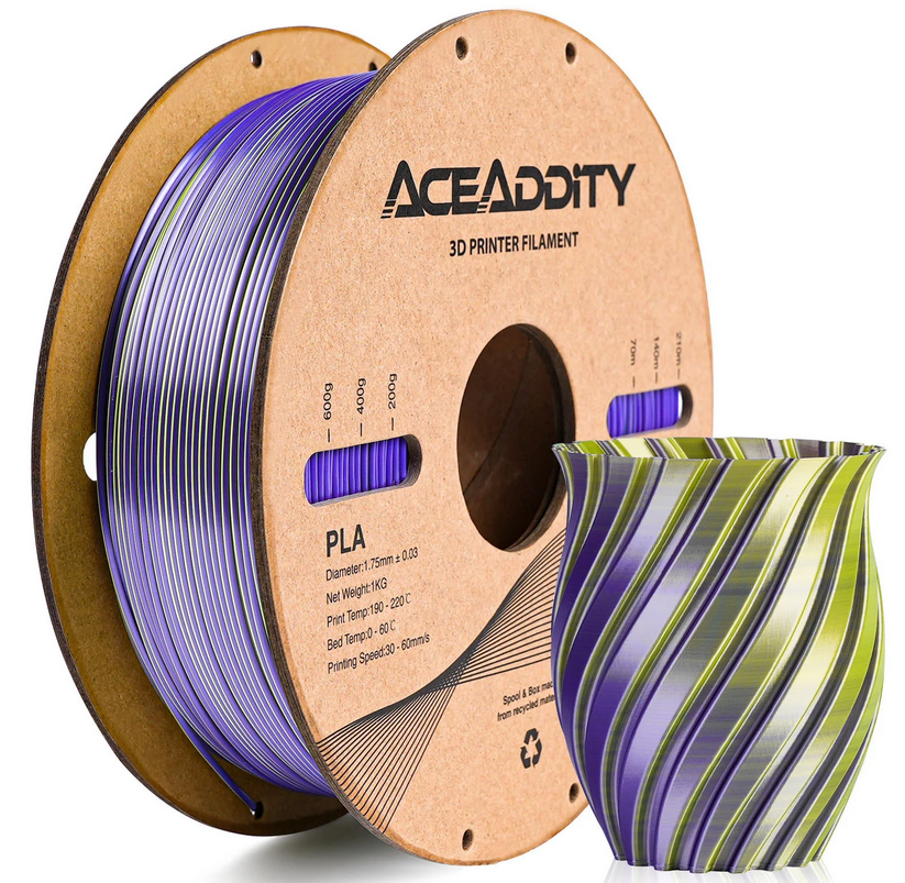 ACEADITY PLA 3D Printer Filament DualColor TriColor