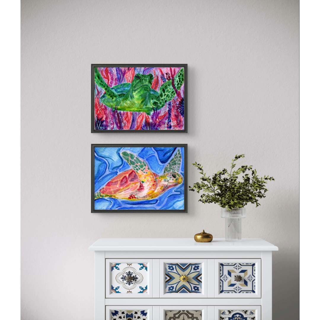 A Turtle's Dream ( Pink Background) 