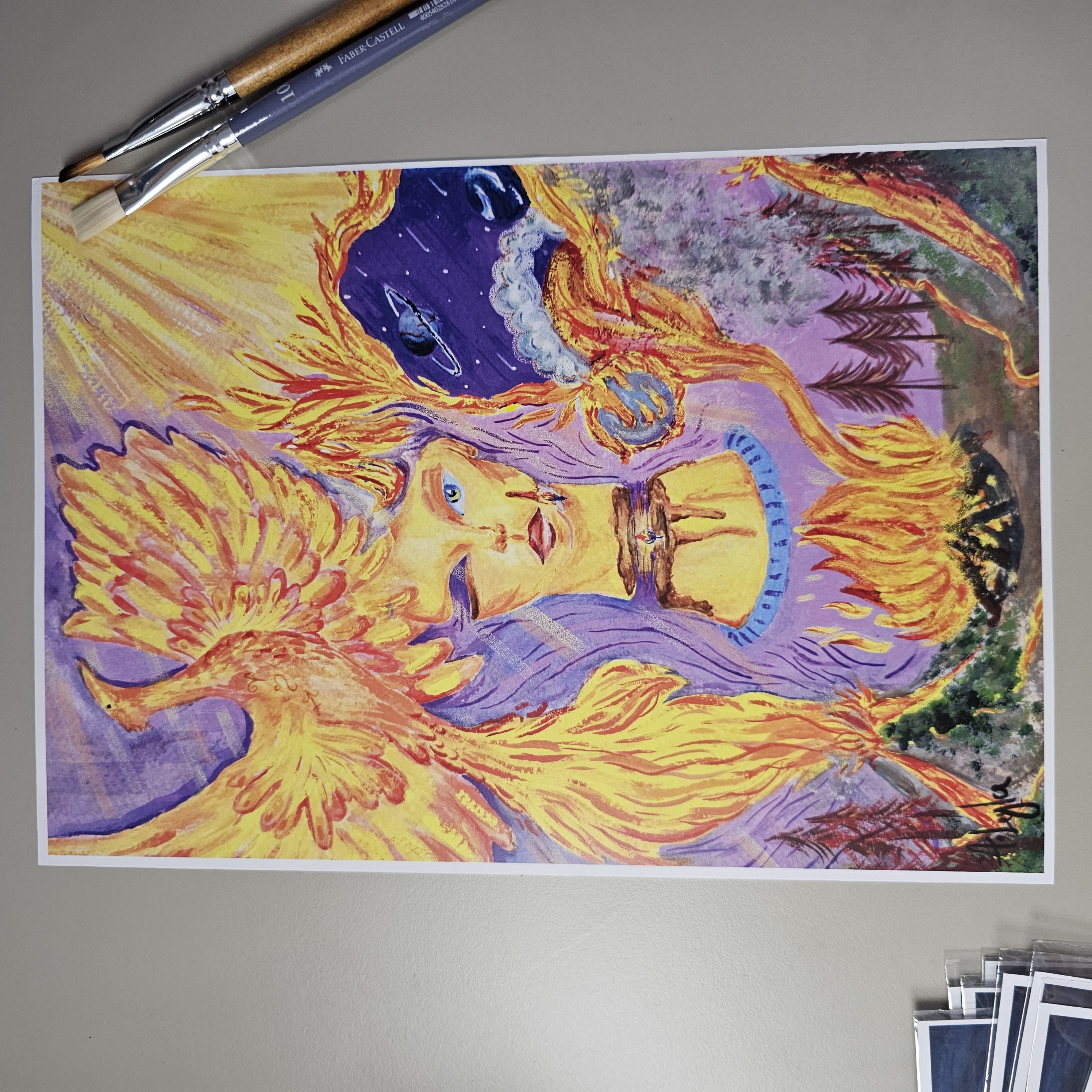 Phoenix's Embrace Print 