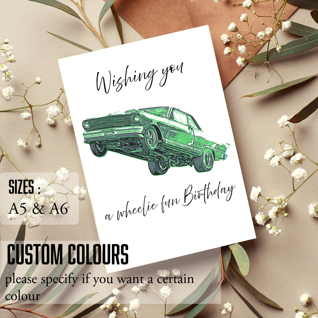 Wishing you a Wheelie Fun Birthday ; Birthday Card