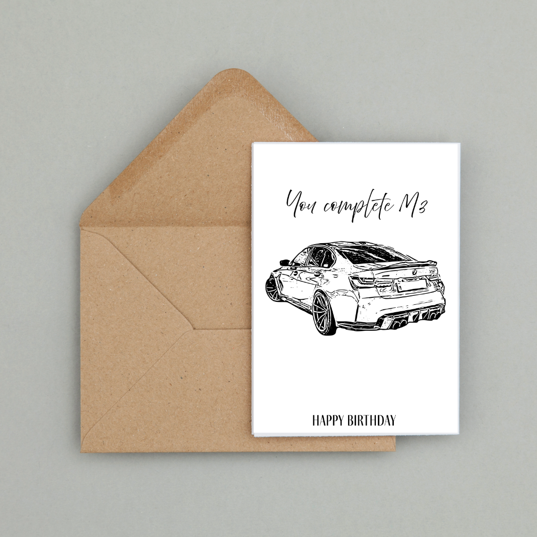 You complete M3 ; Birthday / Anniversary card
