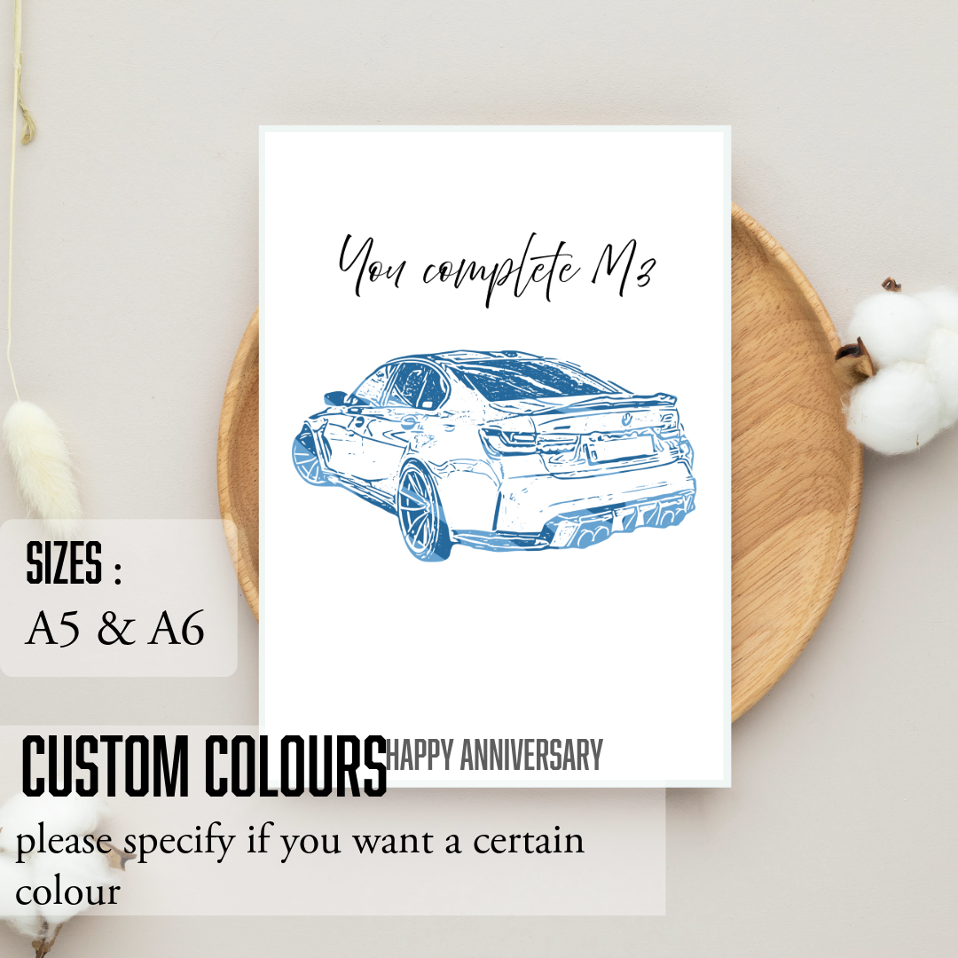 You complete M3  ; Birthday /  Anniversary card