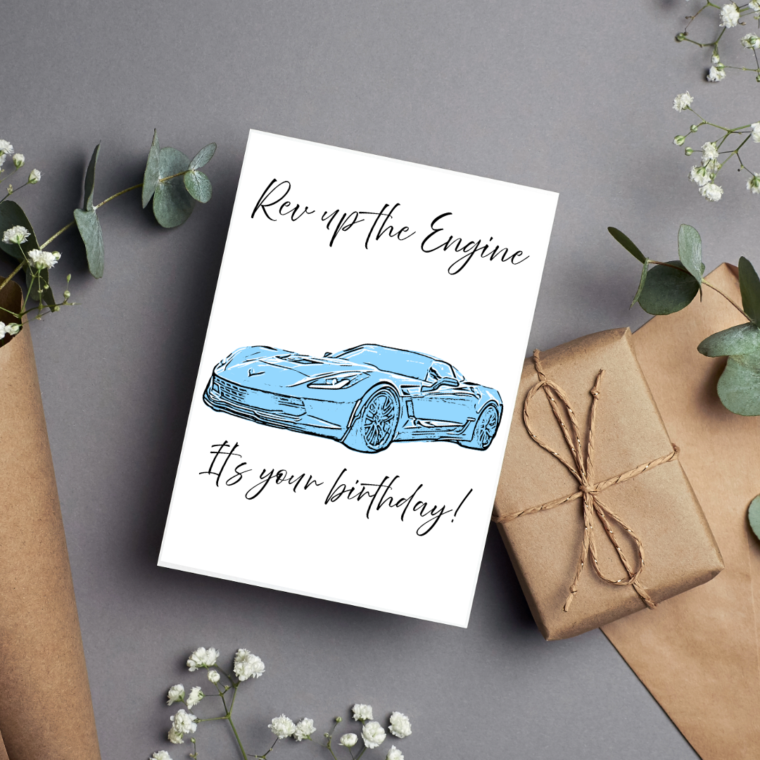 Fully Customisable Car Puns Card 