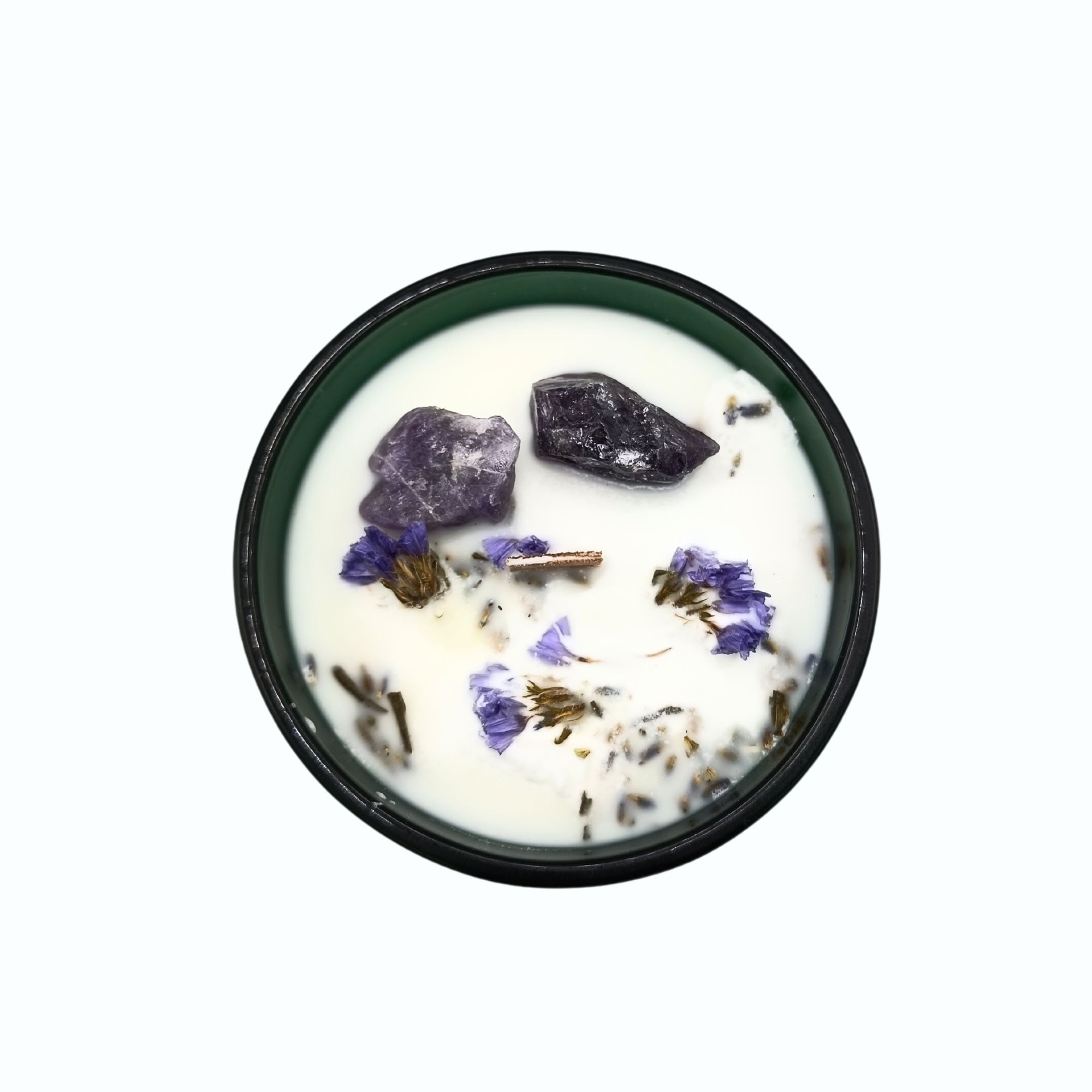 Hop Hare Crystal Candle Lavender Hills & Amethyst