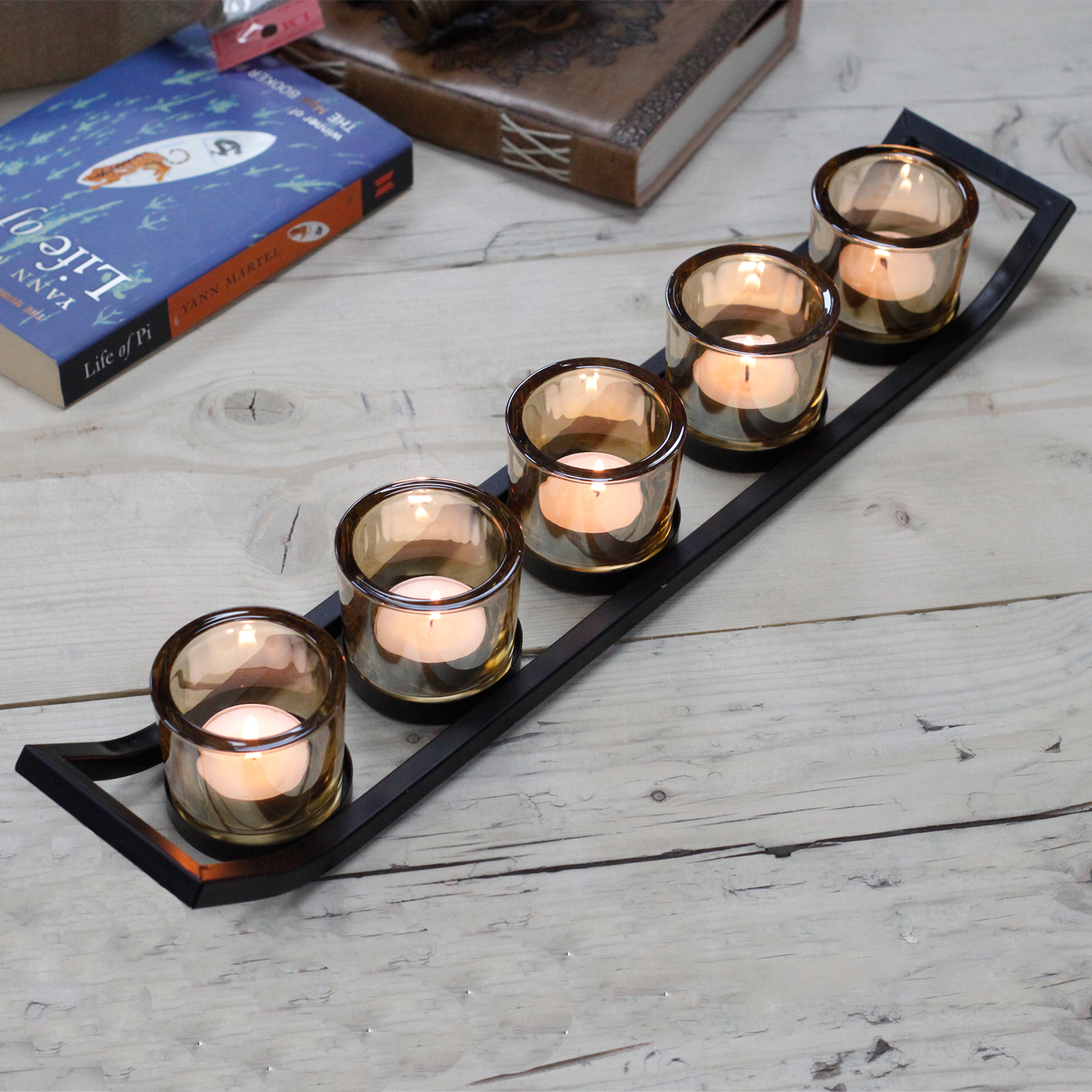 Modern Iron Tea Light Holder 