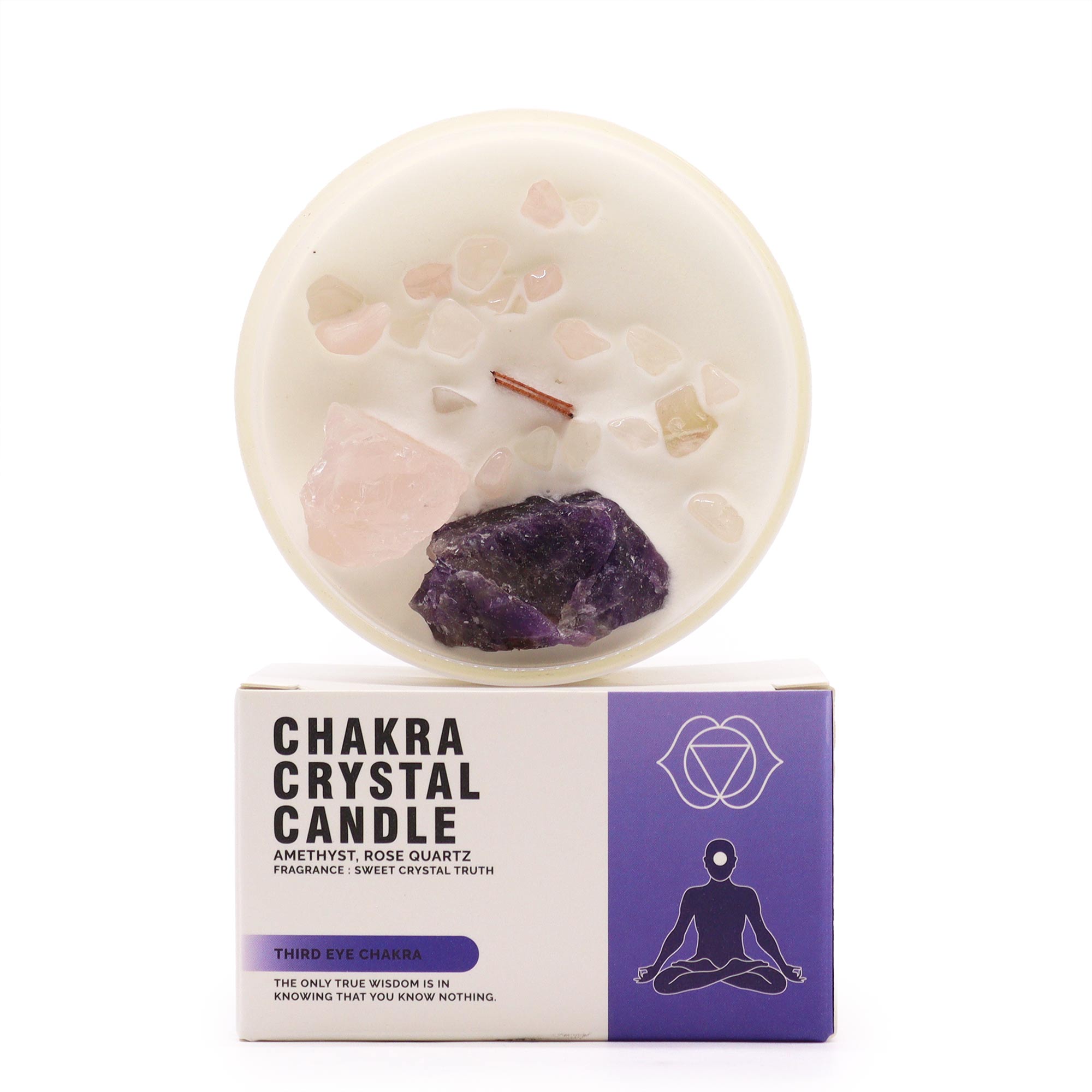 Chakra Crystal Candle Third Eye Chakra