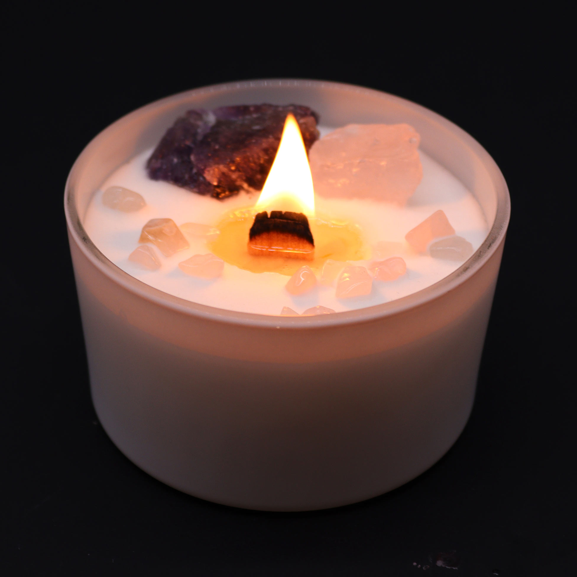 Chakra Crystal Candle Third Eye Chakra 