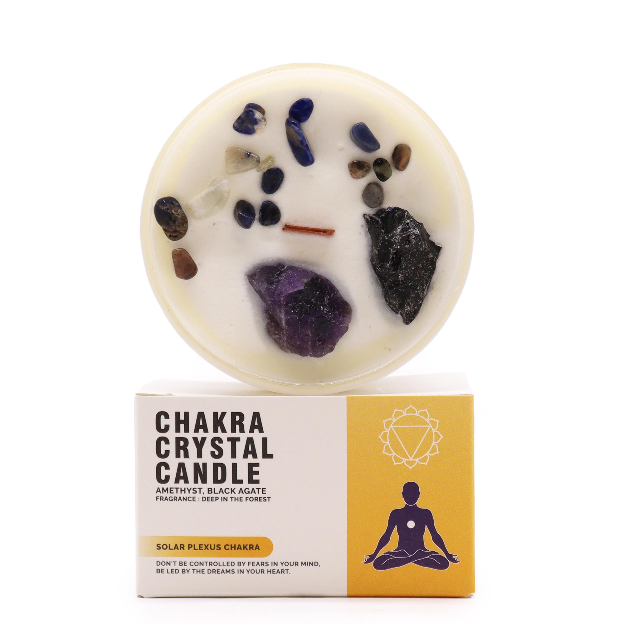 Chakra Crystal Candle Solar Plexus Chakra