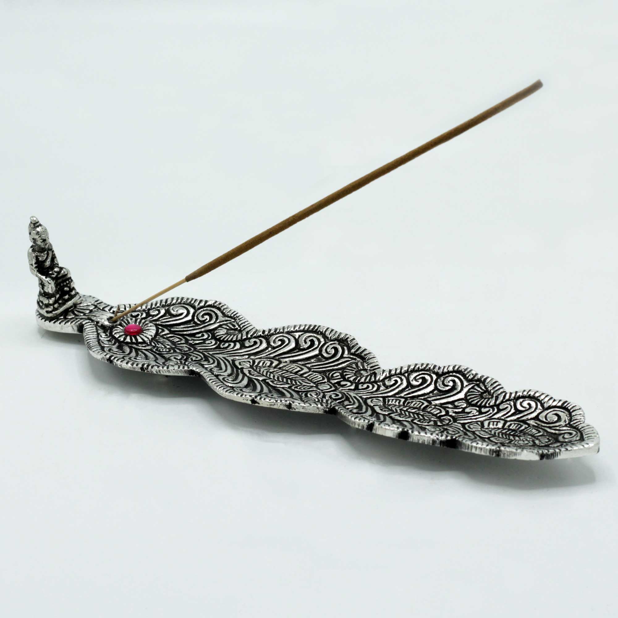 Budha Pink Gem Incense Holder 20cm