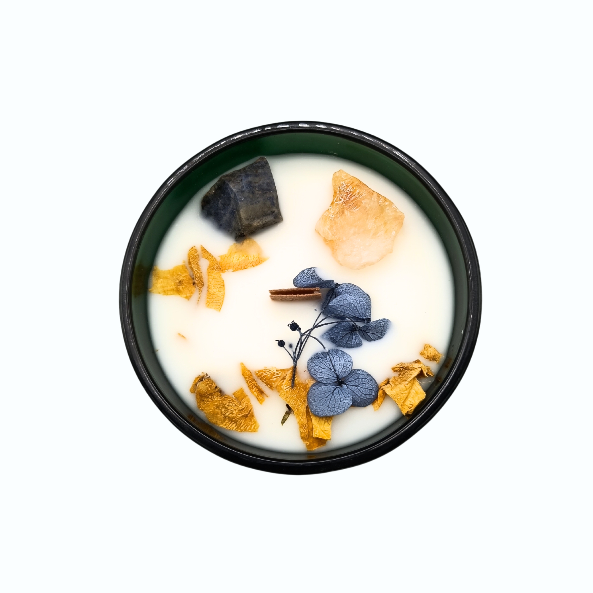Hop Hare Crystal Candle Citrine and Sodalite 330g