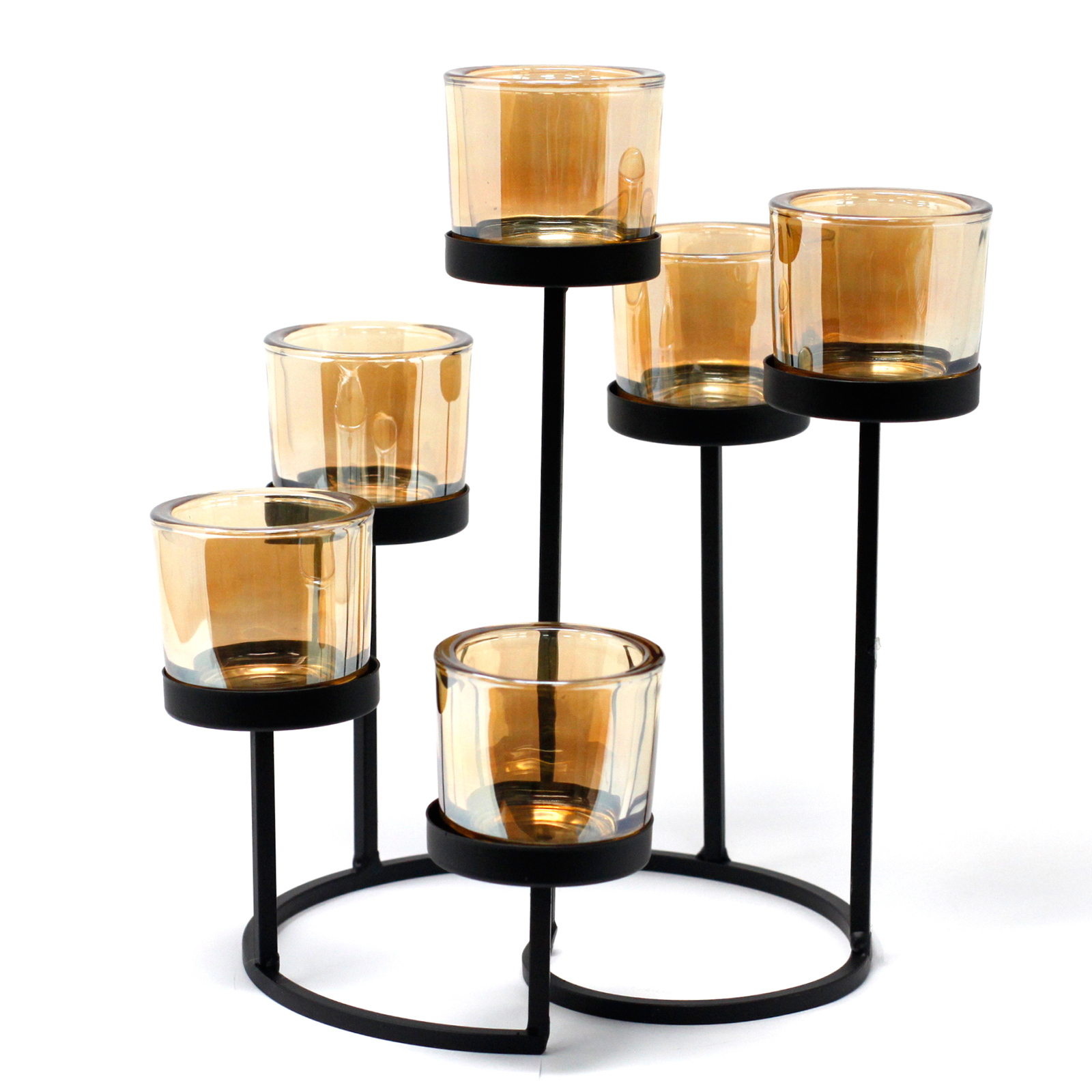 Elegant Multi Tealight Iron Candle Holder