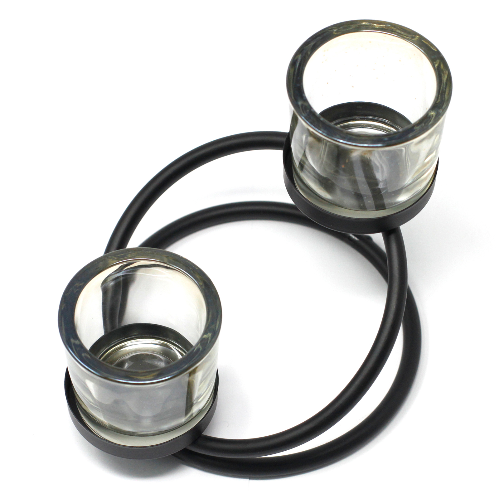 Dual Glass Candle Holder