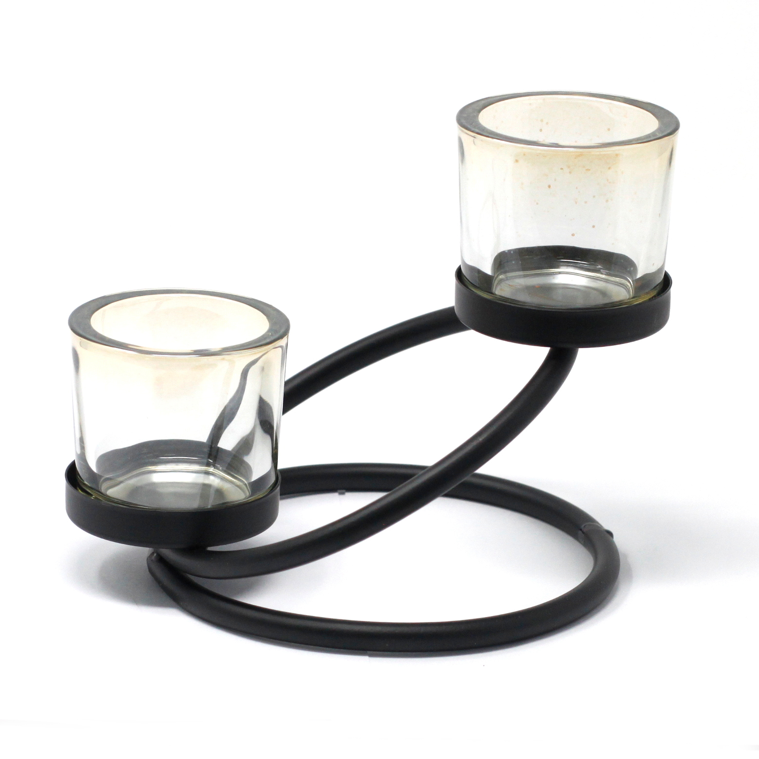 Dual Glass Candle Holder