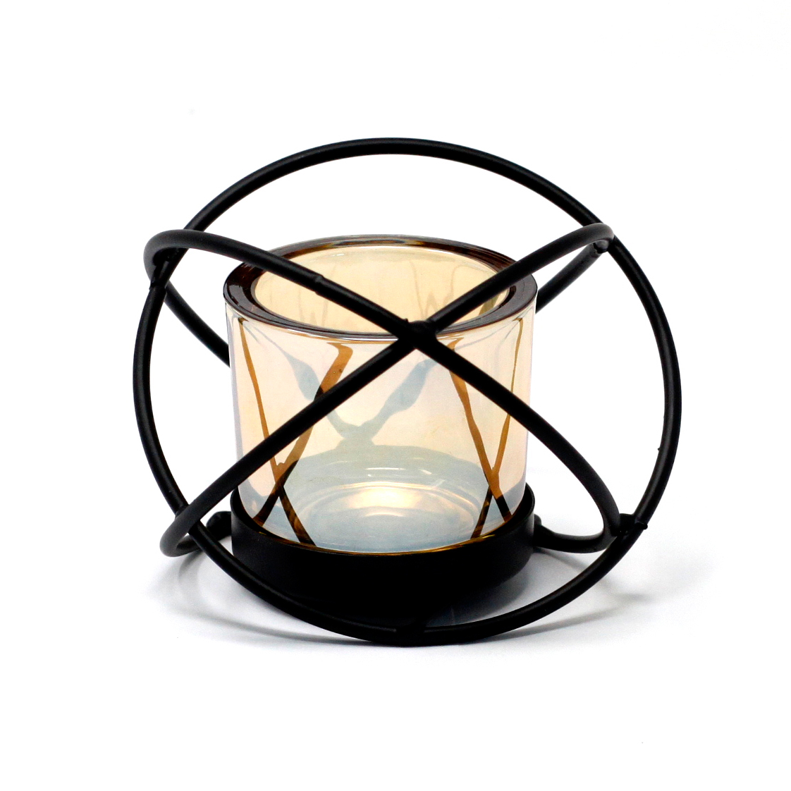 Modern Iron Ball Candle Holder
