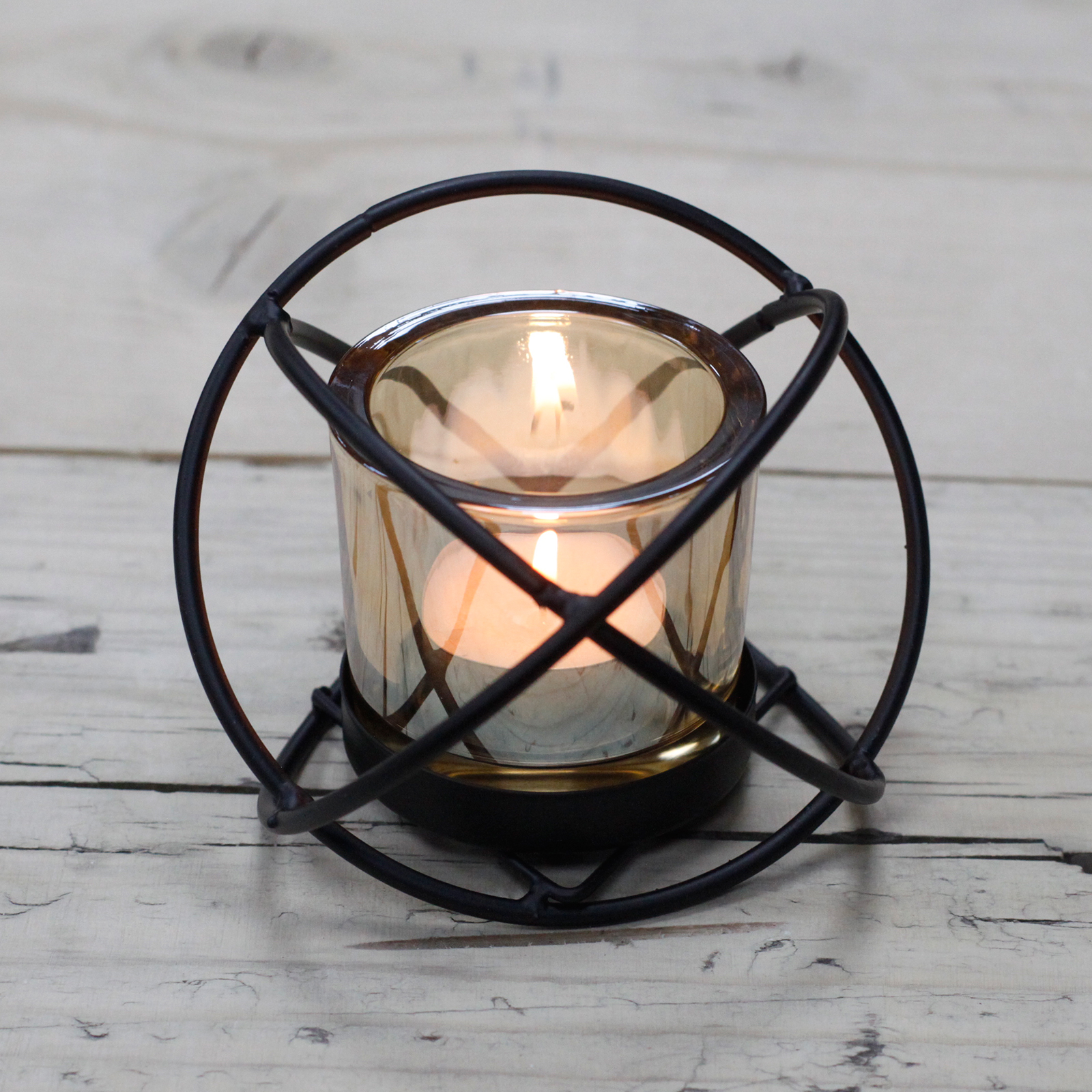 Modern Iron Ball Candle Holder
