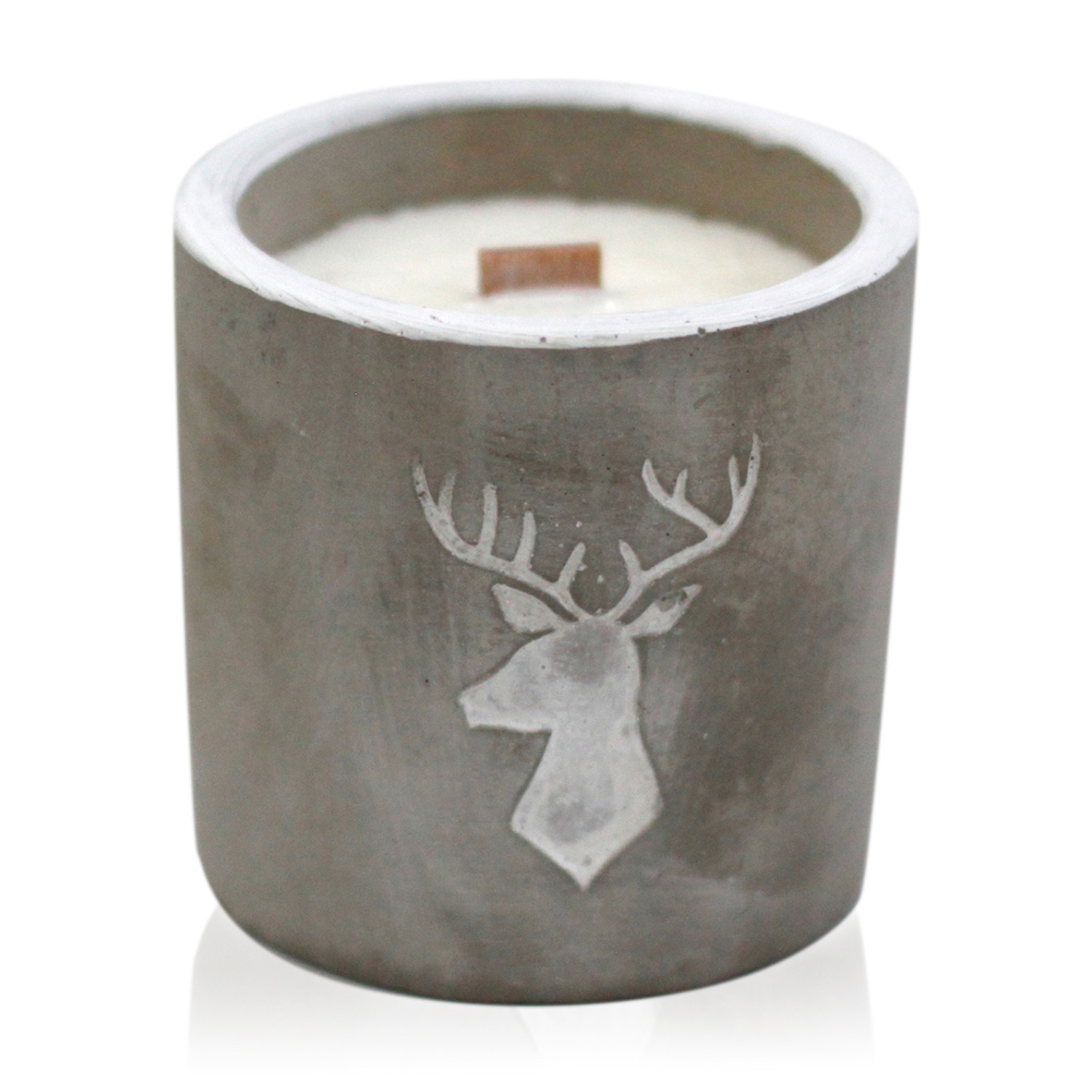 Deer Head Whiskey And Woodsmoke Scented Candle