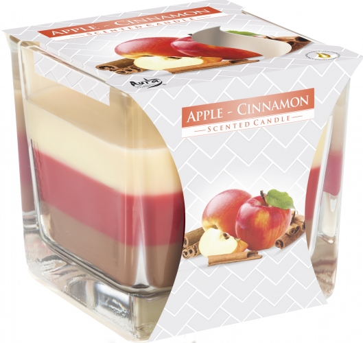 Apple And Cinnamon Layered Scented Candle 170g