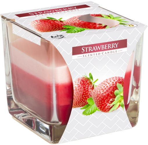 Strawberry Layered Scented Candle 170g