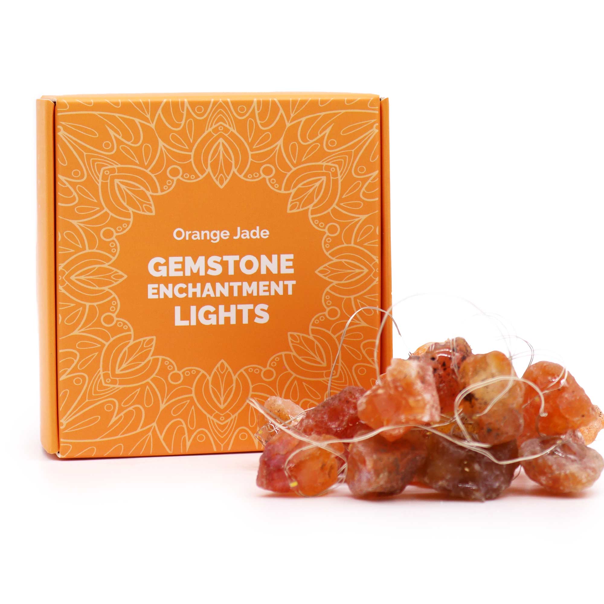 LED Orange Jade Gemstone Lights