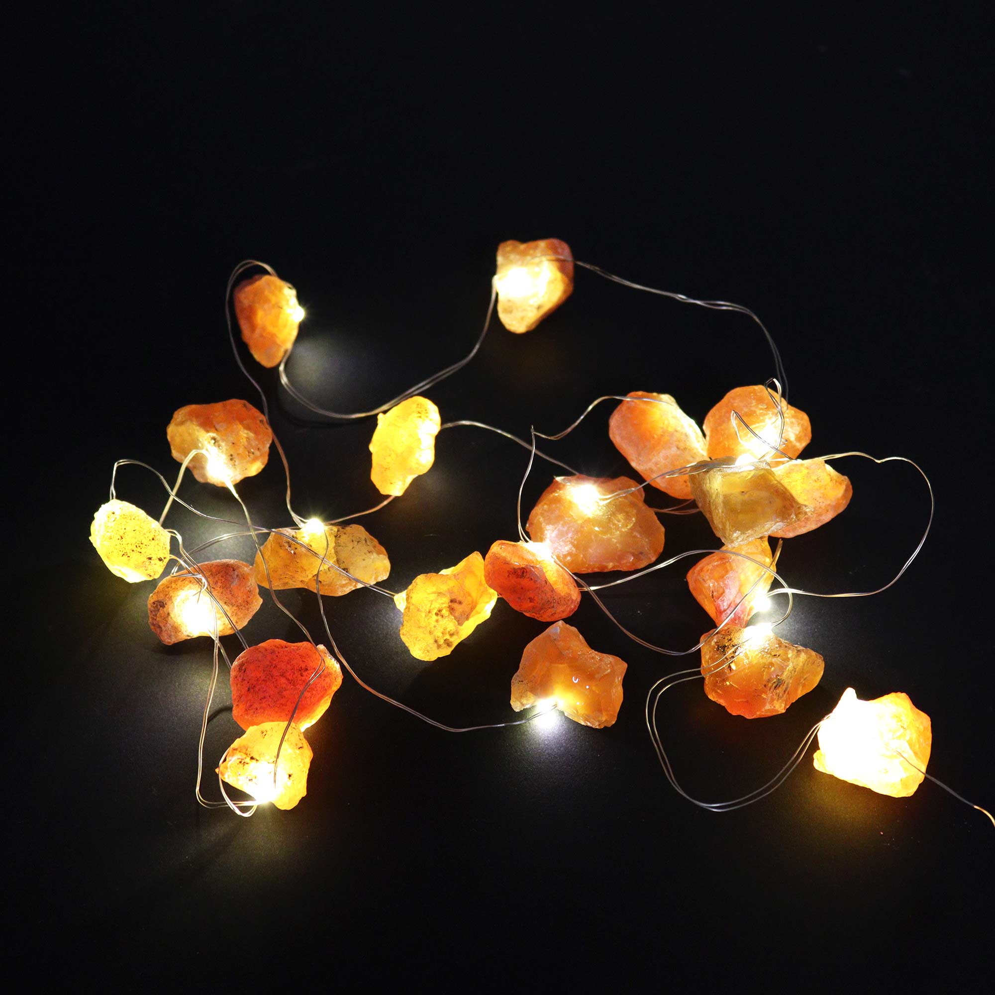 LED Orange Jade Gemstone Lights 