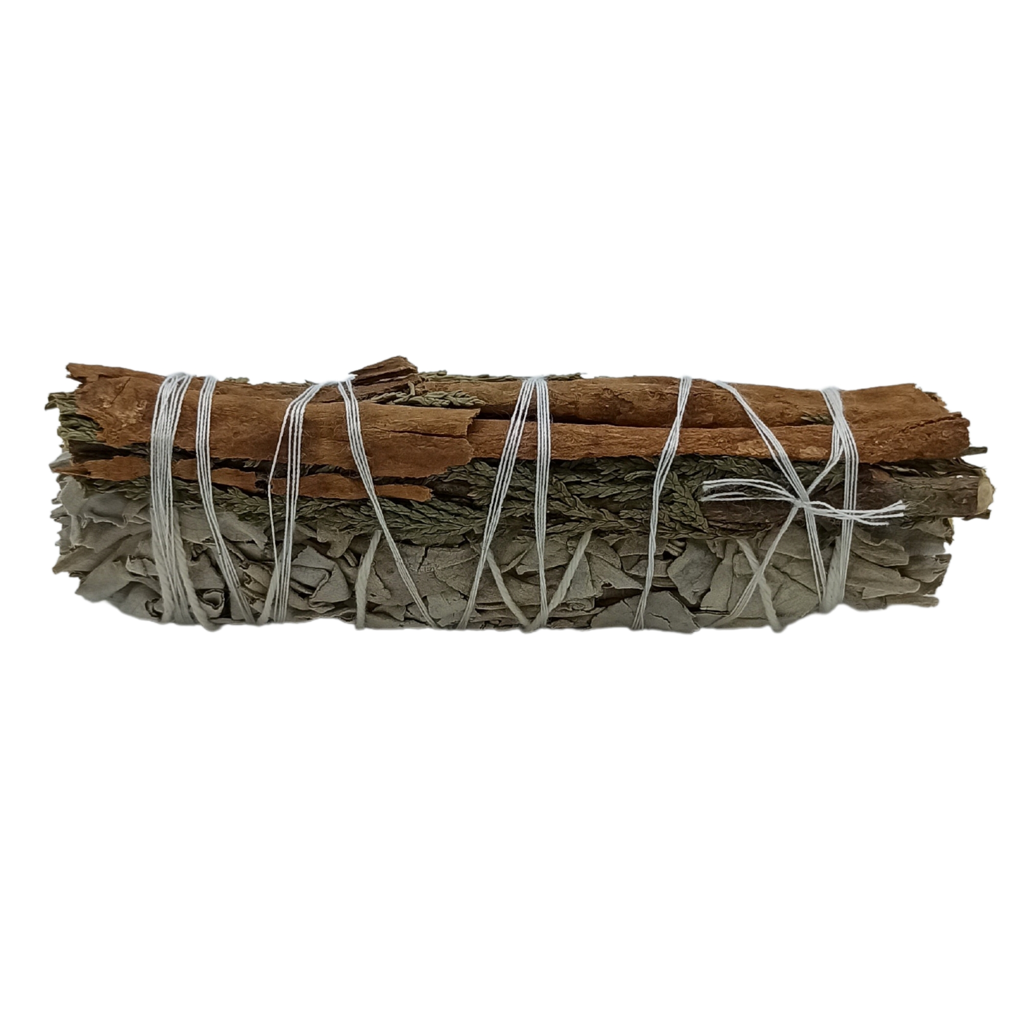 White Sage, Cedar and Cinnamon Smudge Stick