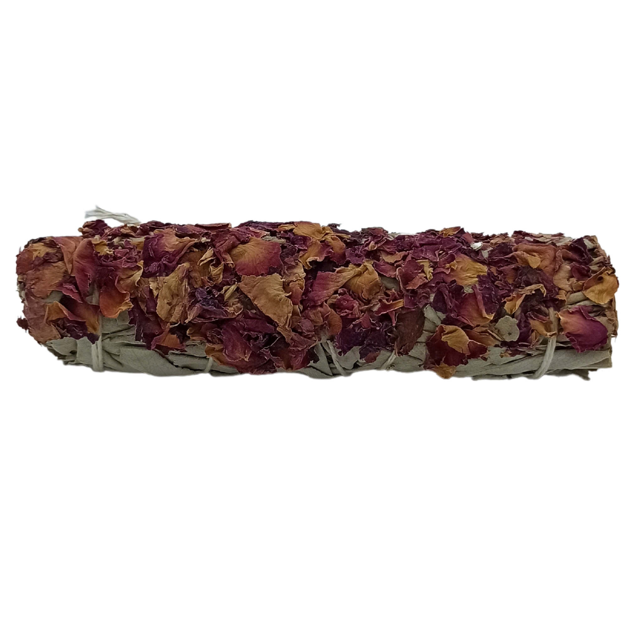 White Sage and Damask Rose Smudge Stick