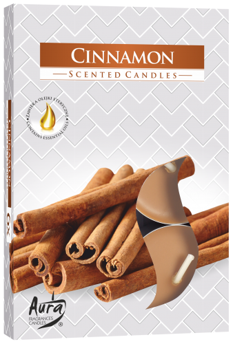 Cinnamon Scented Tealight Candles 6 Pack