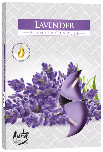 Lavender Scented Tealight Candles 6 Pack