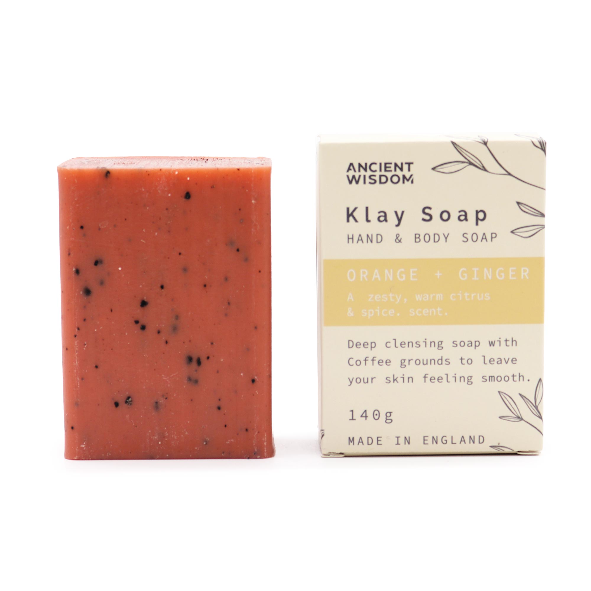 Orange and Ginger Klay Soap 140g