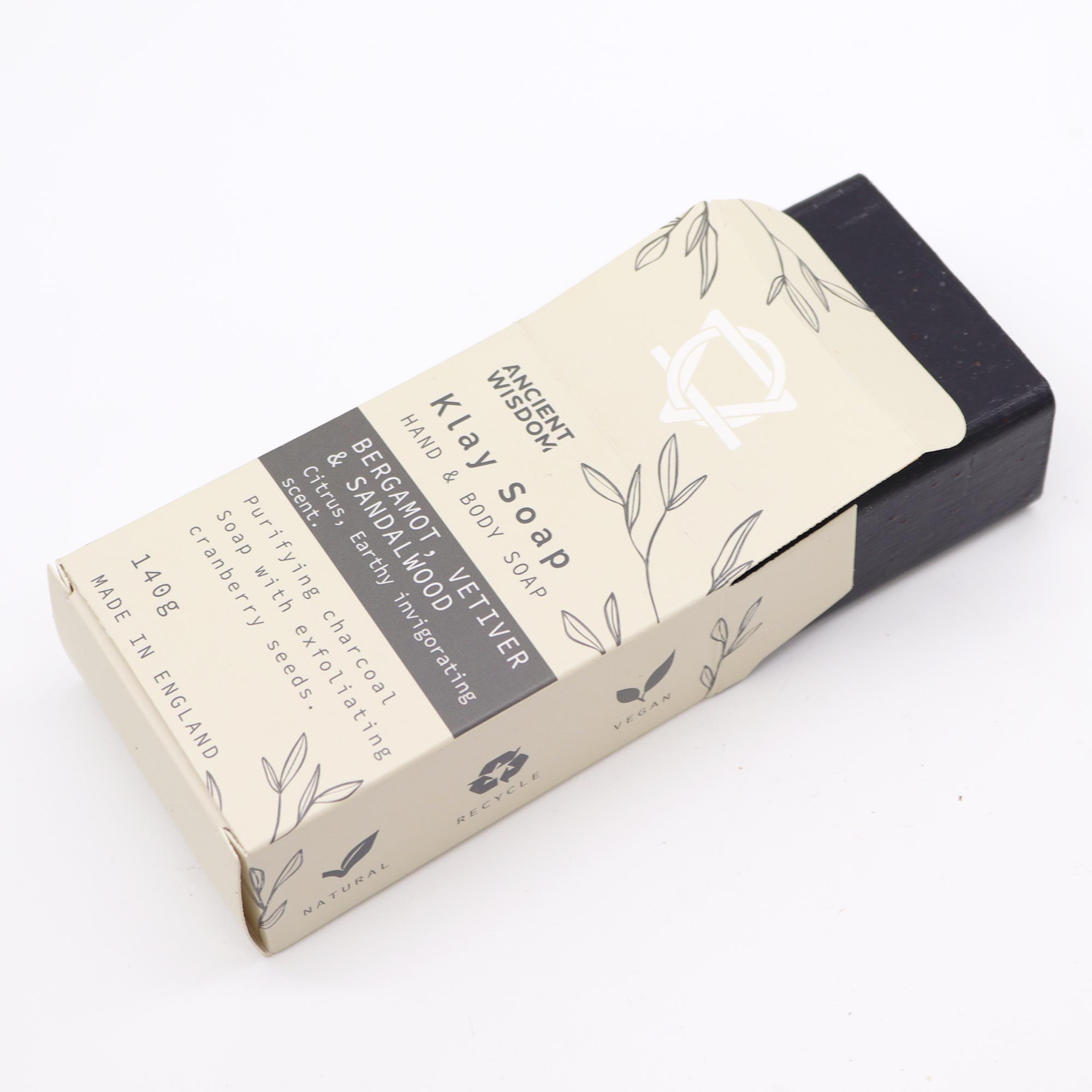 Bergamot, Vetiver and Sandalwood Klay Soap 140g