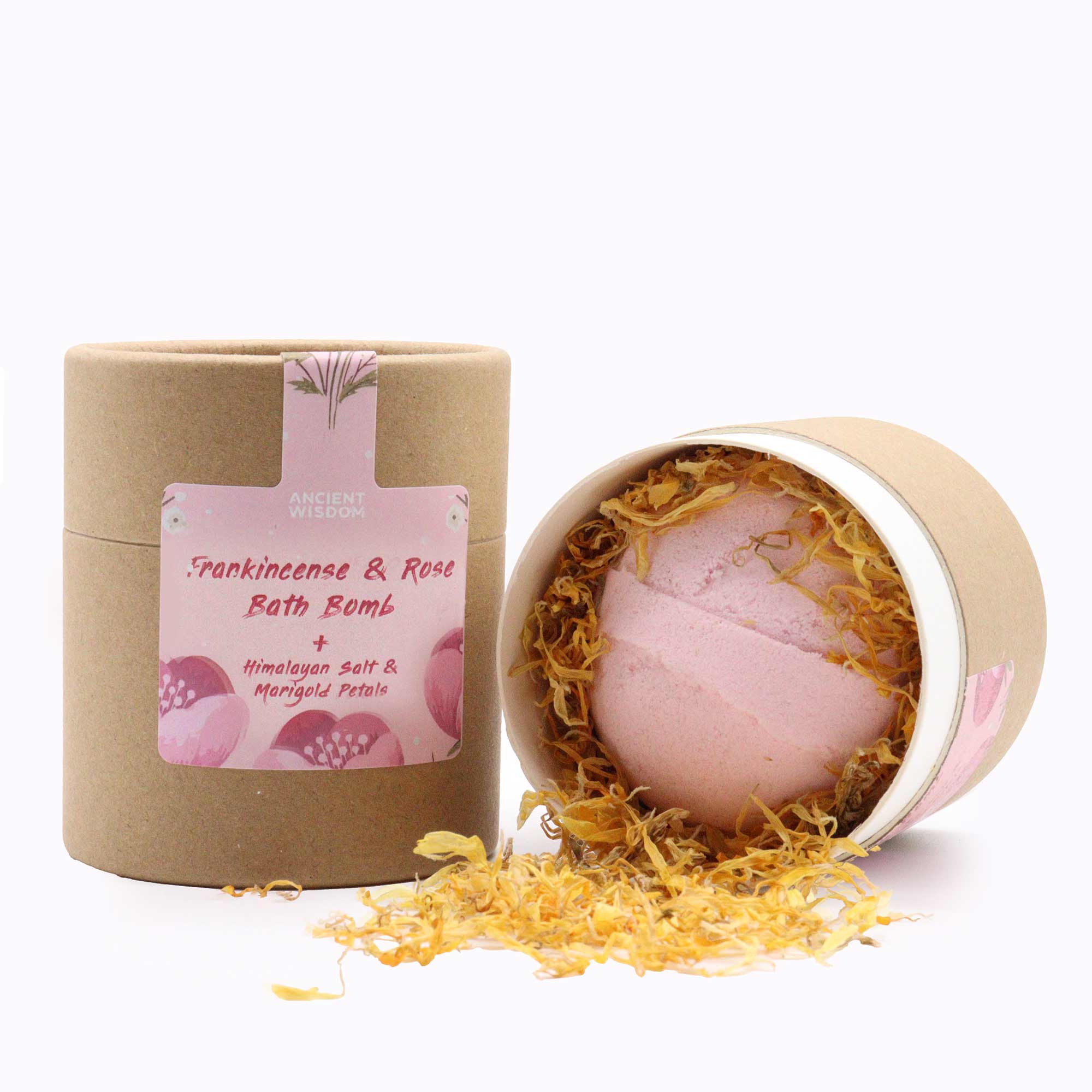 Frankincense, Rose and Himalayan Salt Bath Bomb 170g