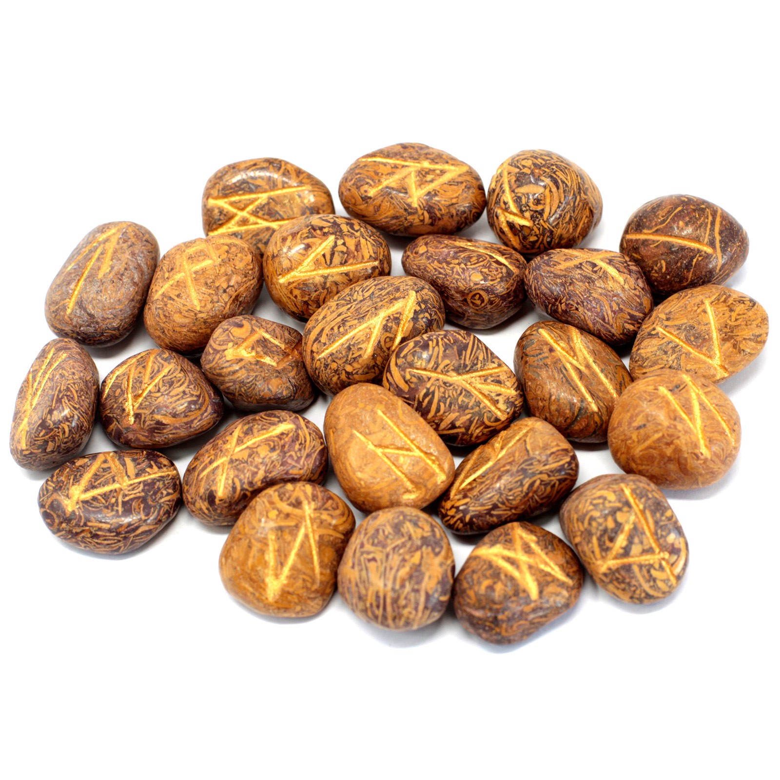 Snakeskin Jasper Runes Stones Set