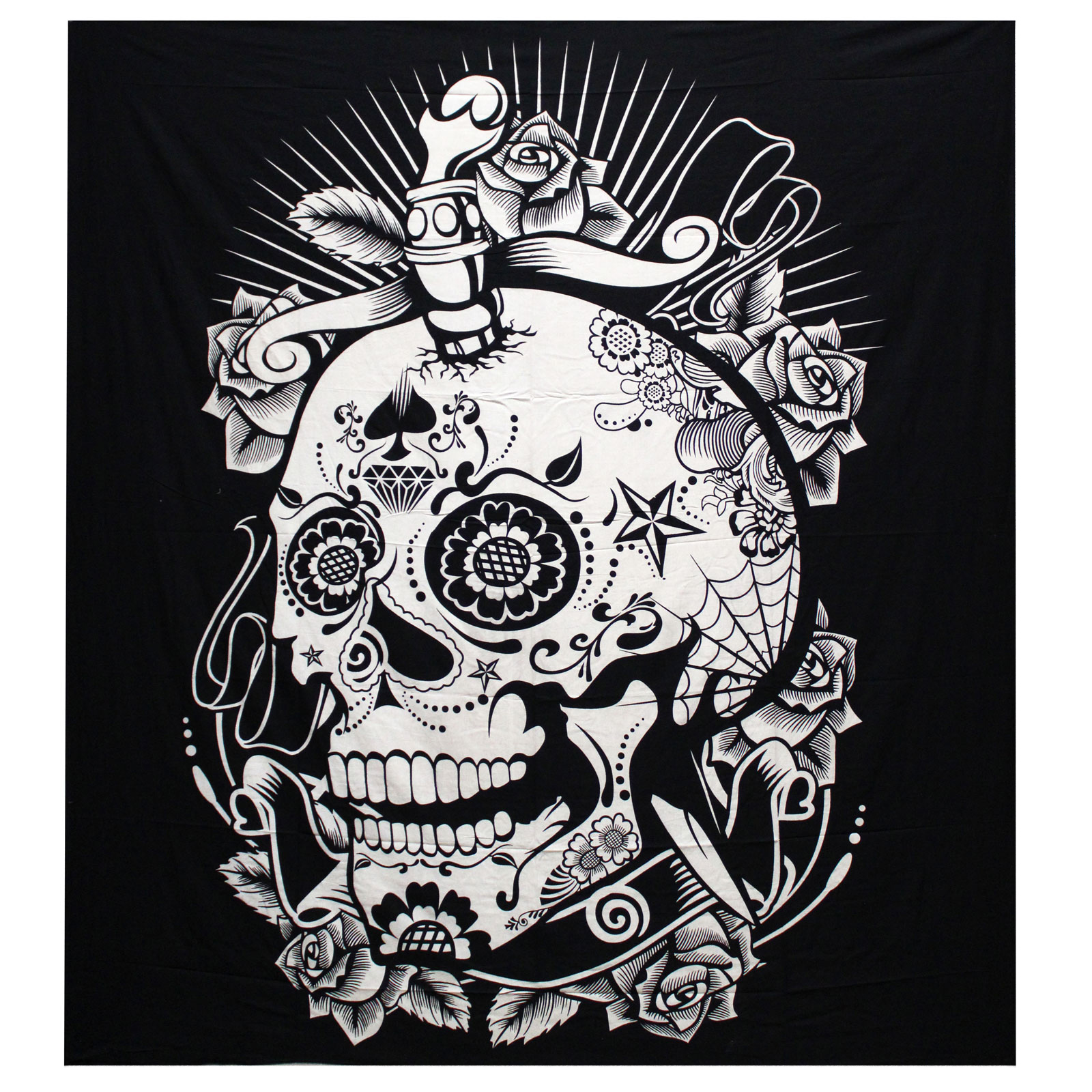 Black and White Skull Wall Hanging