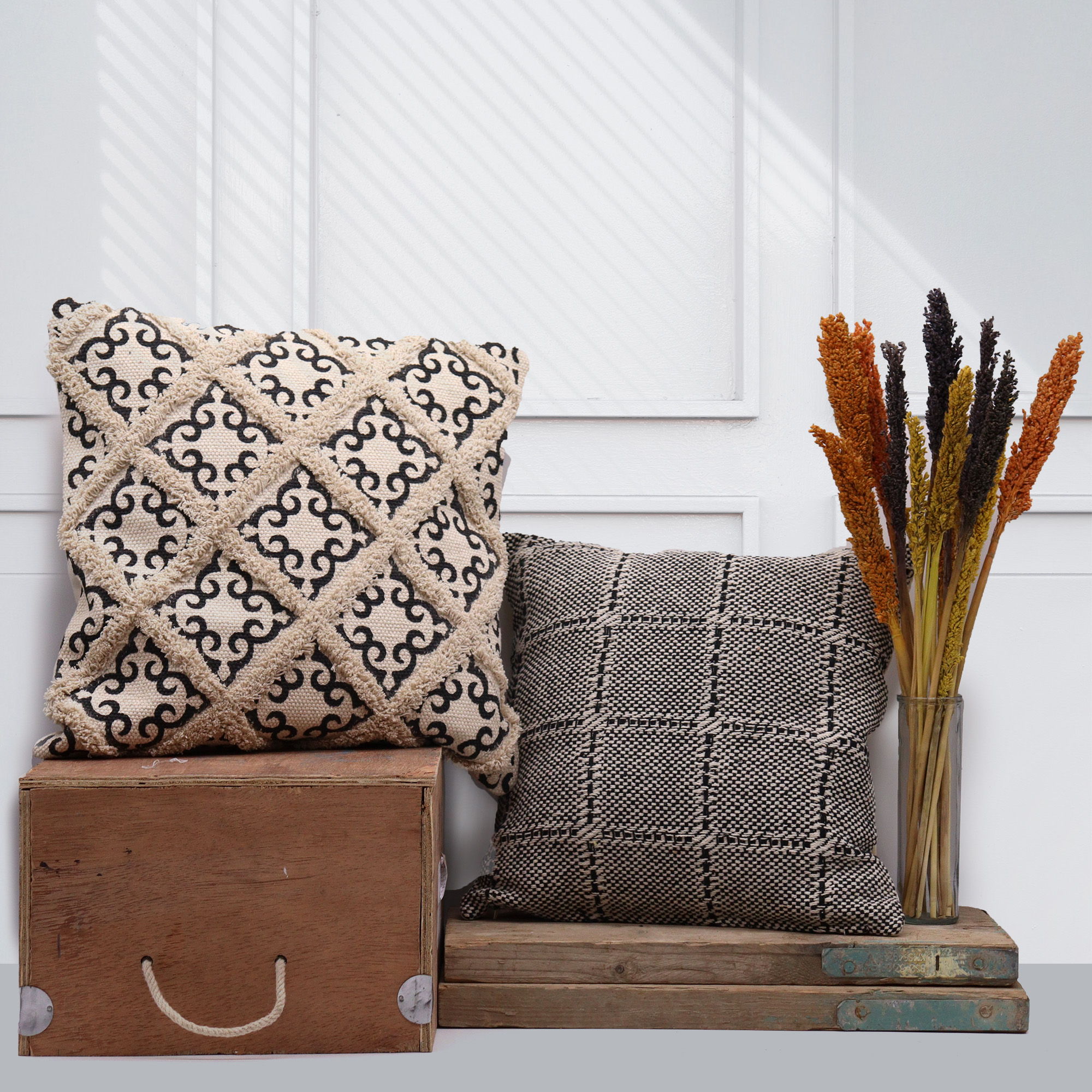 Boho Pattern Throw Pillow