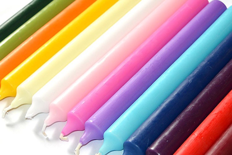 Tapered Colored Dinner Candles 21 cm