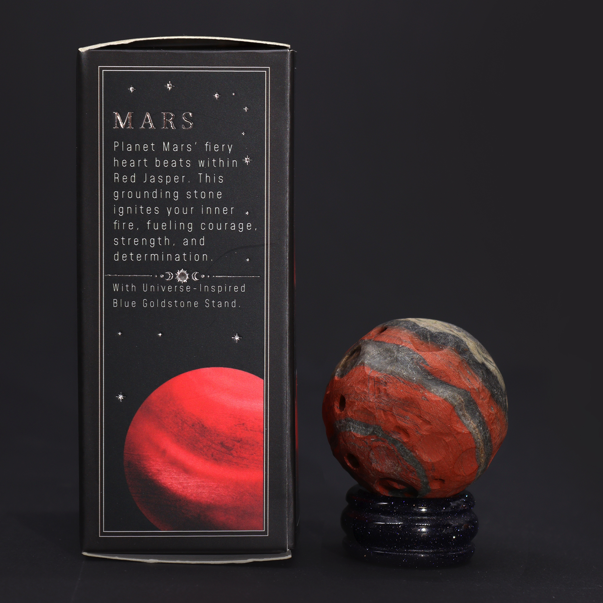 Mars Red Jasper Gemstone Planet 40mm