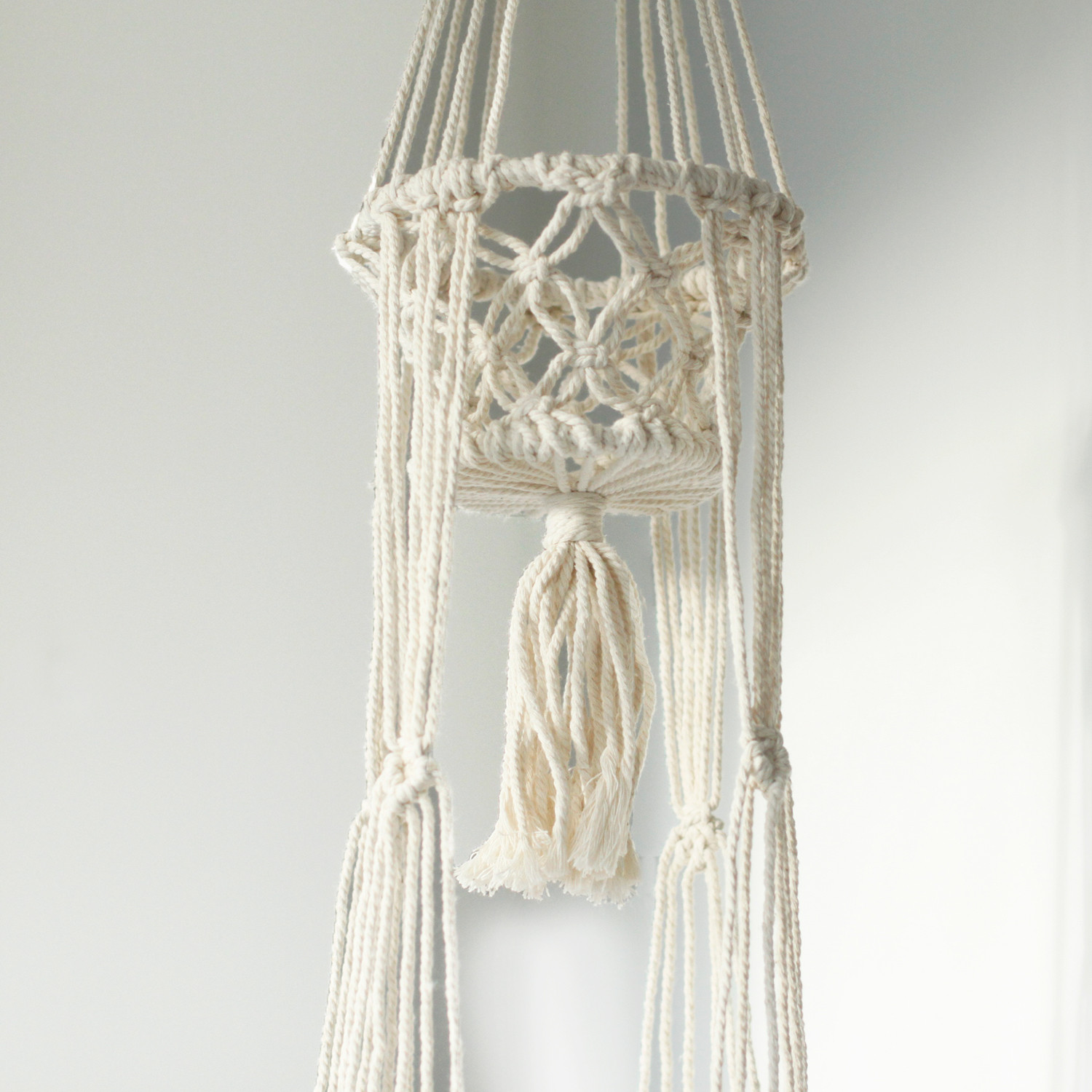 Macrame Double Pot Holder 