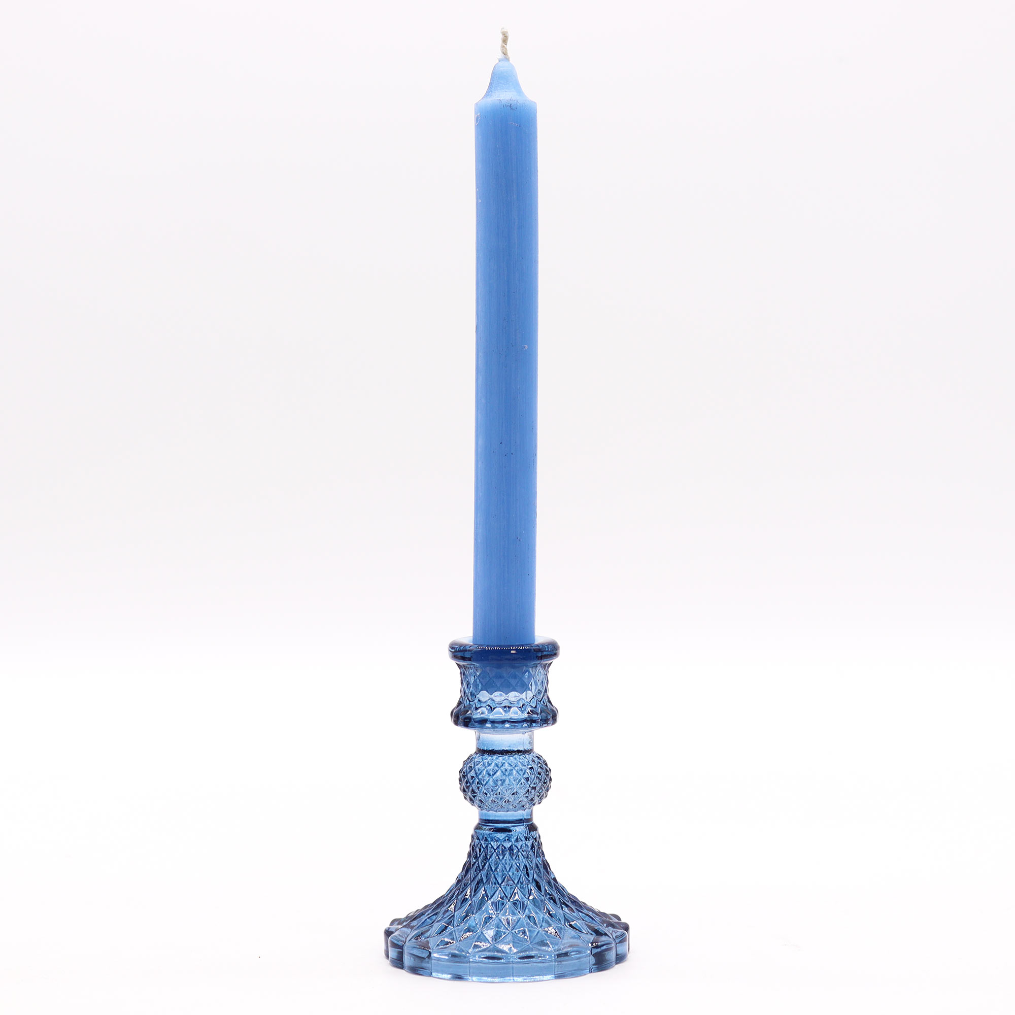 Vintage Royal Blue Candle Holder 
