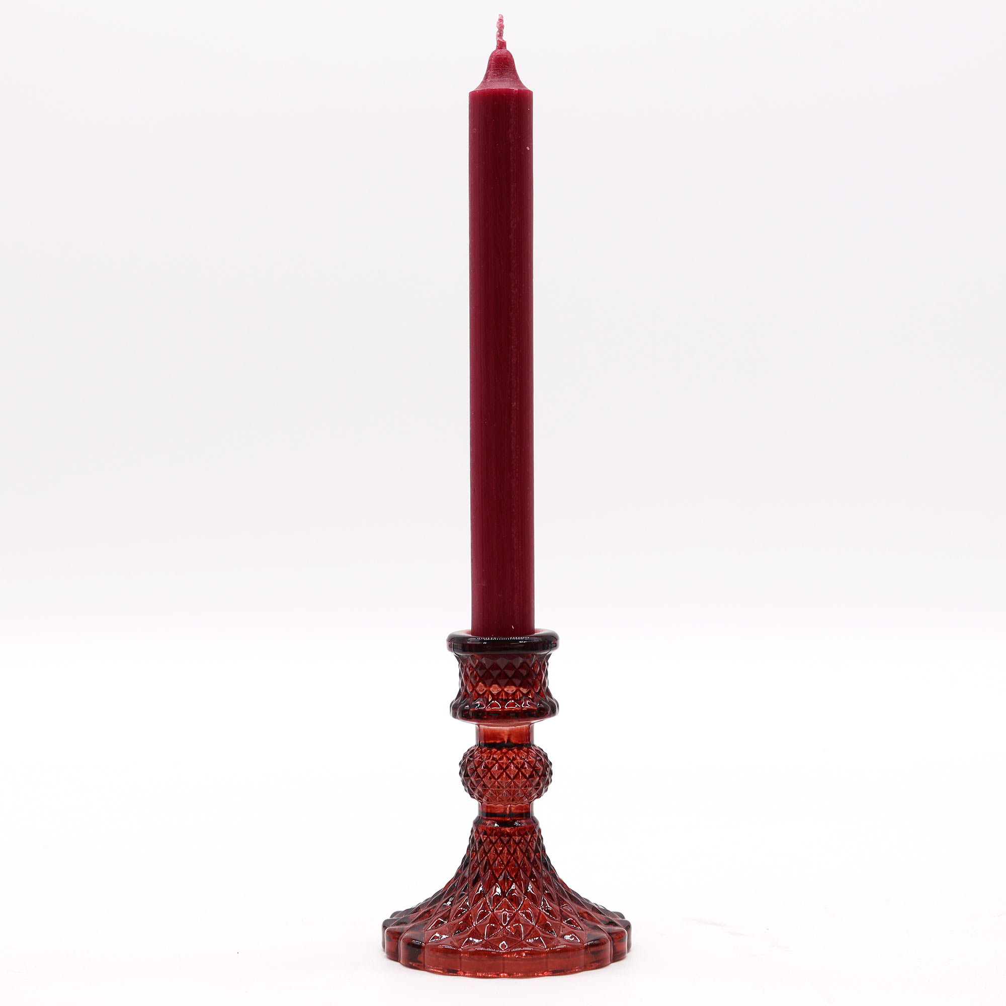 Vintage Vampire Red Candle Holder 