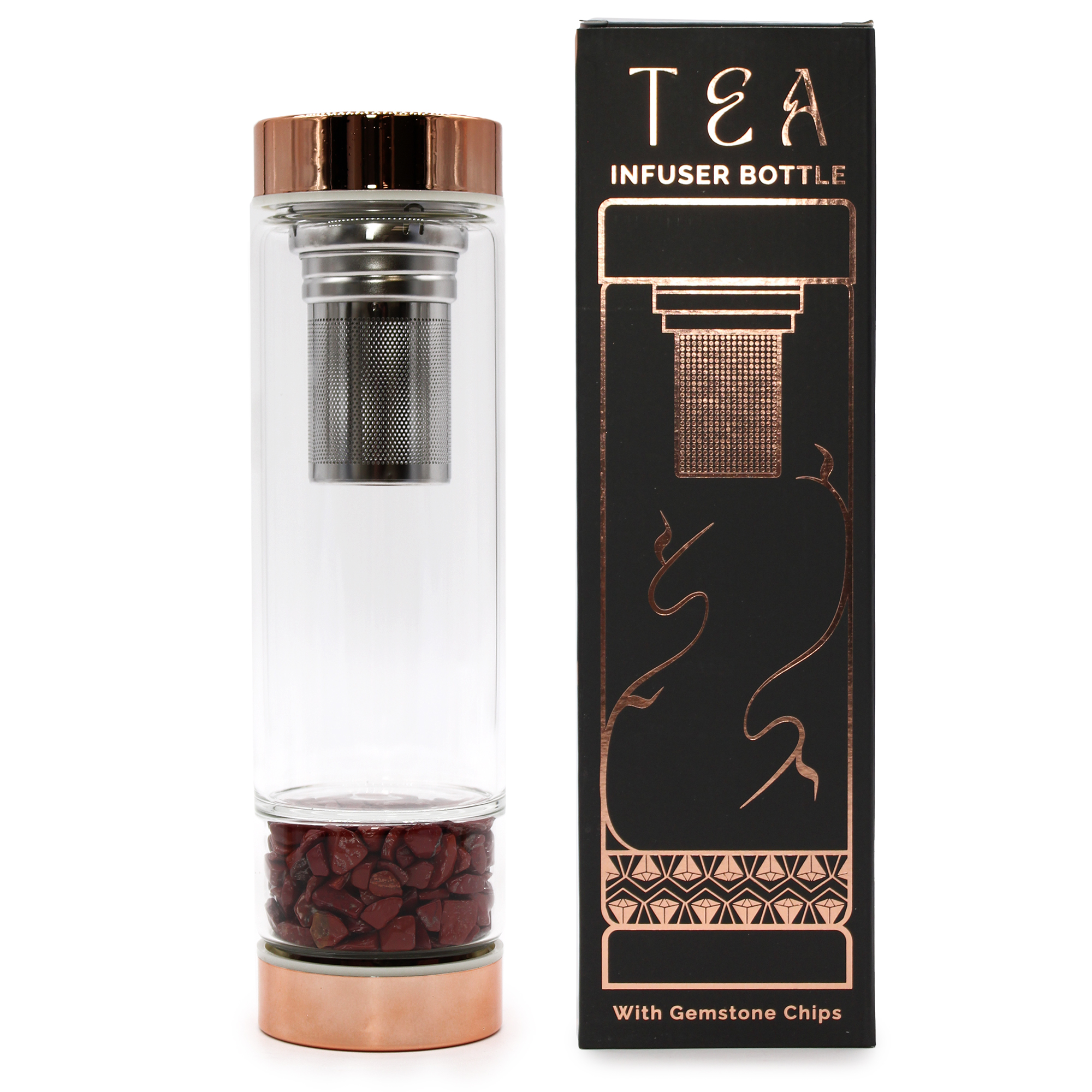 Glass Crystal Tea Infuser Bottles 