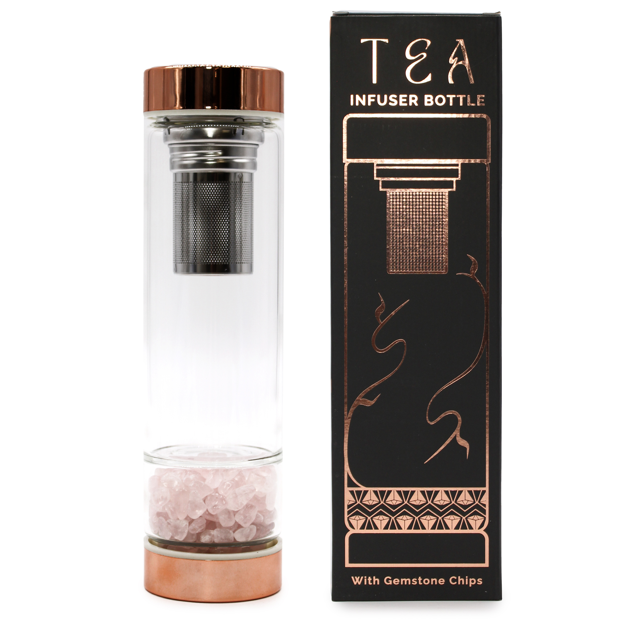 Glass Crystal Tea Infuser Bottles 