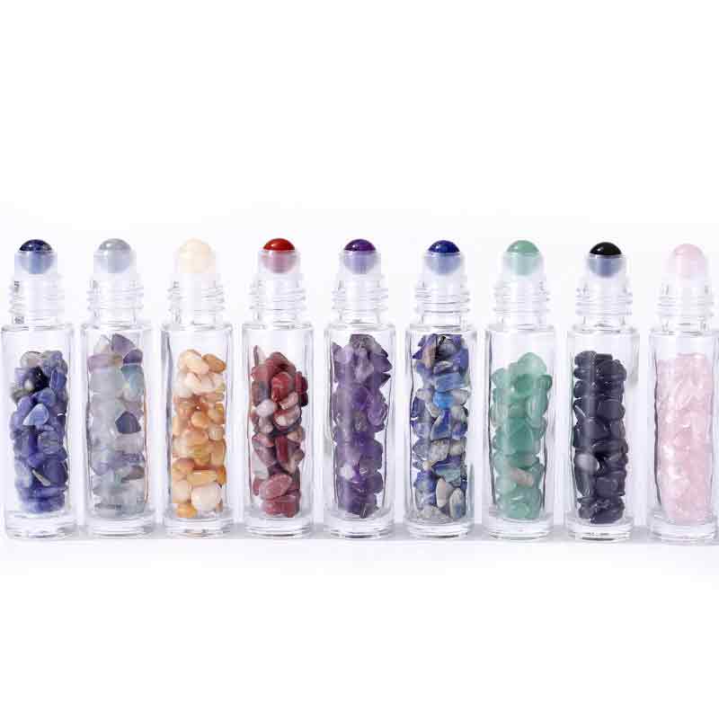 Refillable Gemstone Roller Bottles 10ml