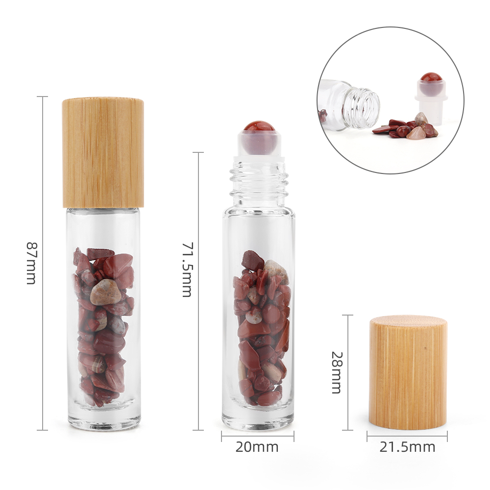 Refillable Gemstone Roller Bottles 10ml