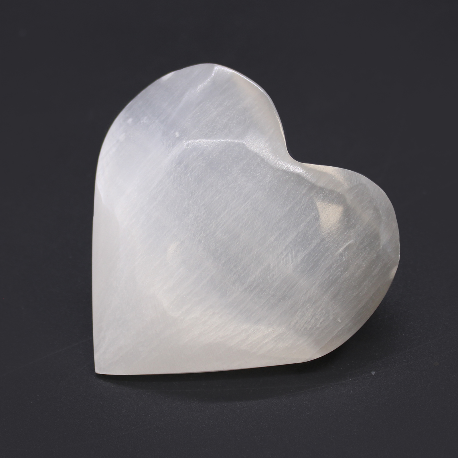 Selenite Heart 