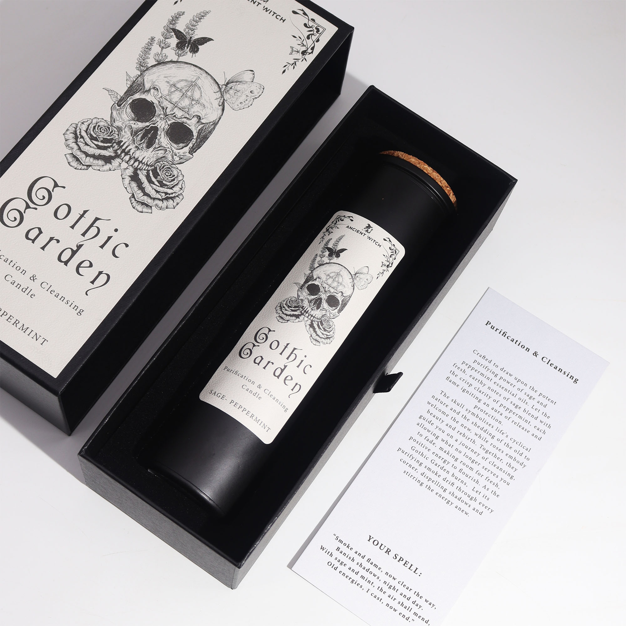 Ancient Witch Gothic Garden Cleansing Candle