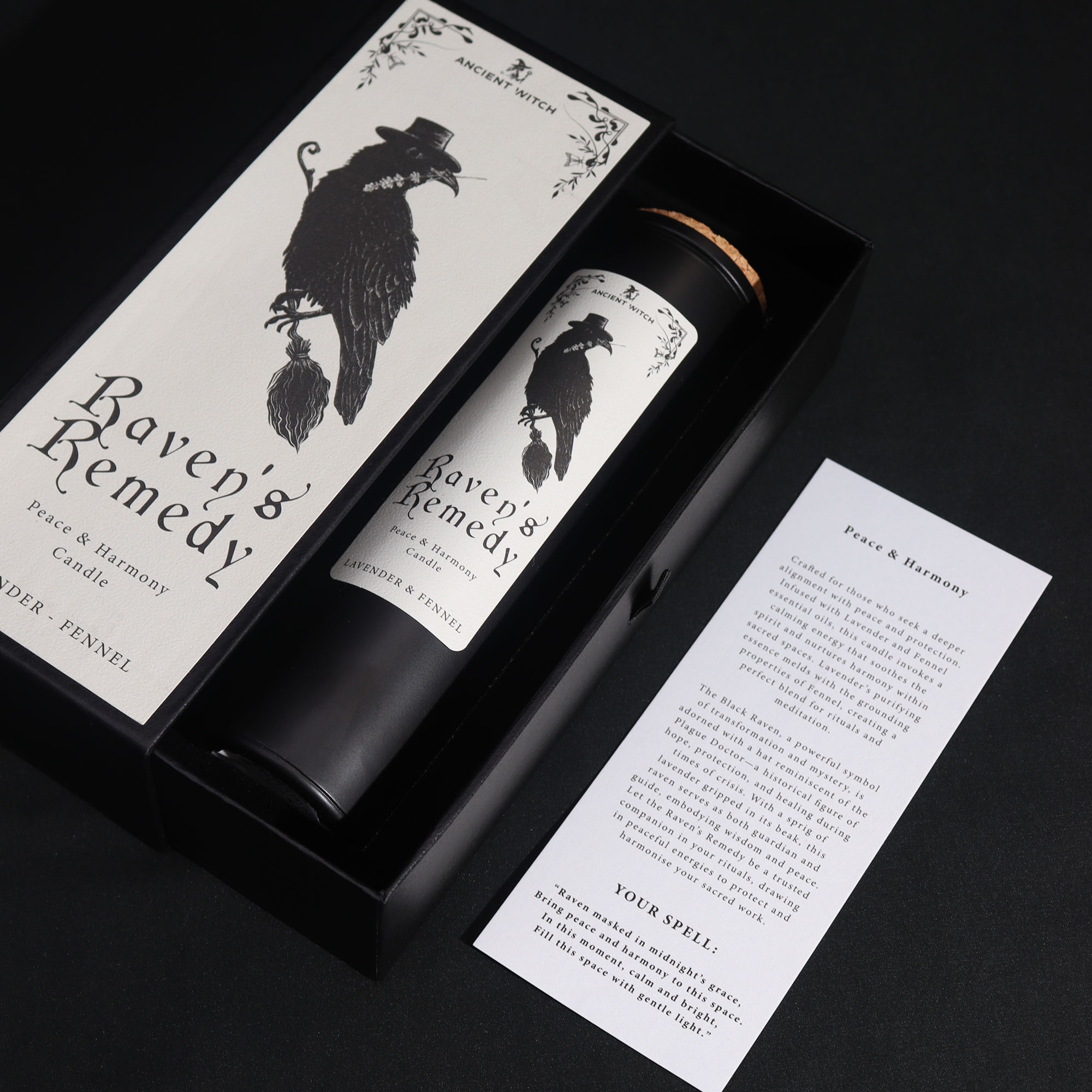 Ancient Witch Ravens Remedy Harmony Candle