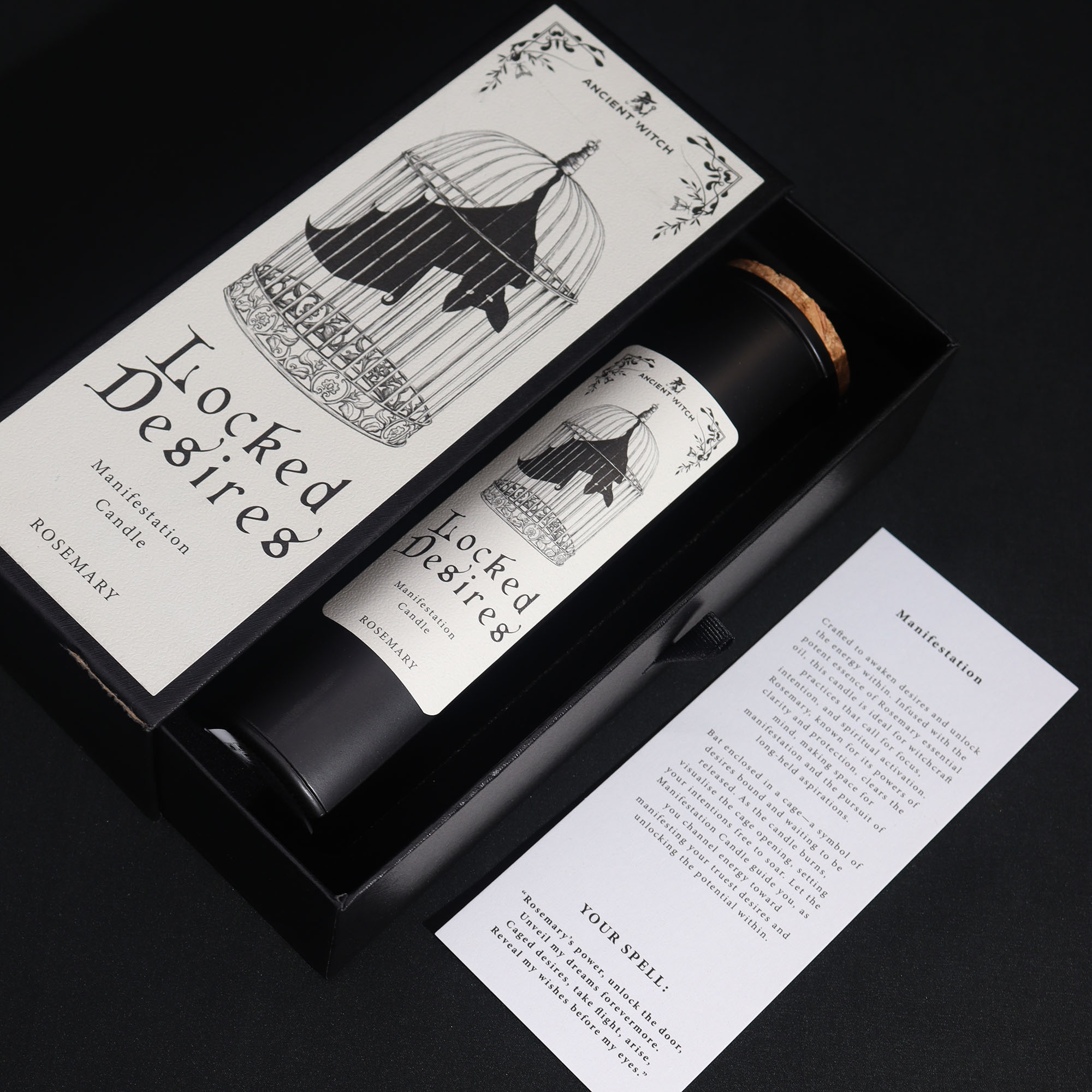 Ancient Witch Locked Desires Manifestation Candle 