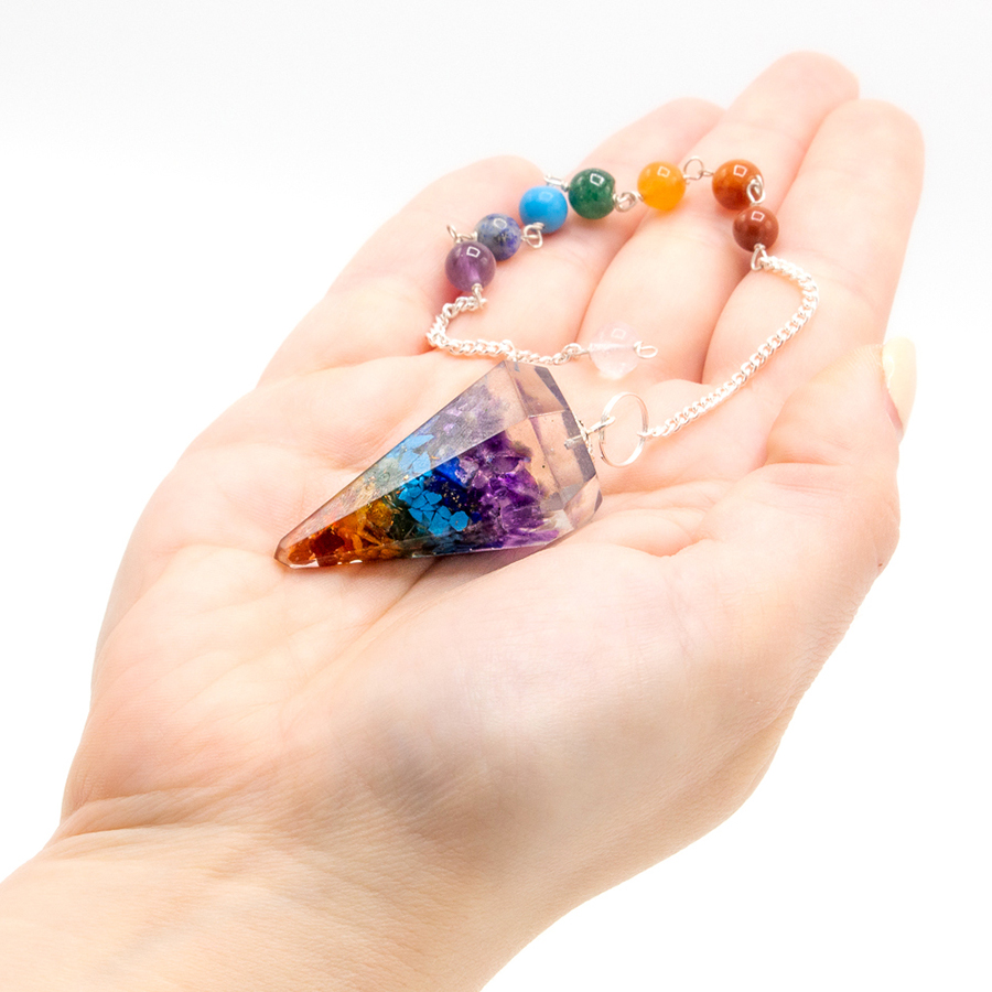 Orgonite Chakra Beaded Pendulums