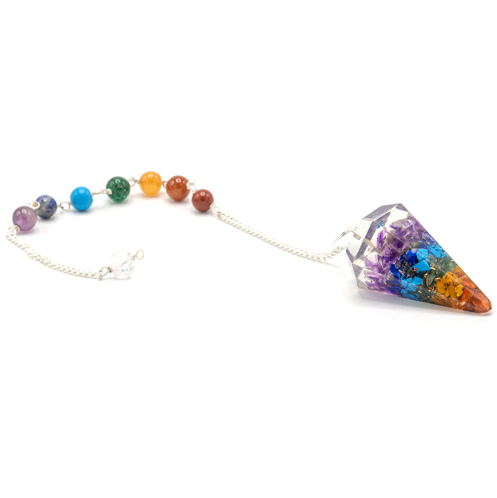 Orgonite Chakra Beaded Pendulums