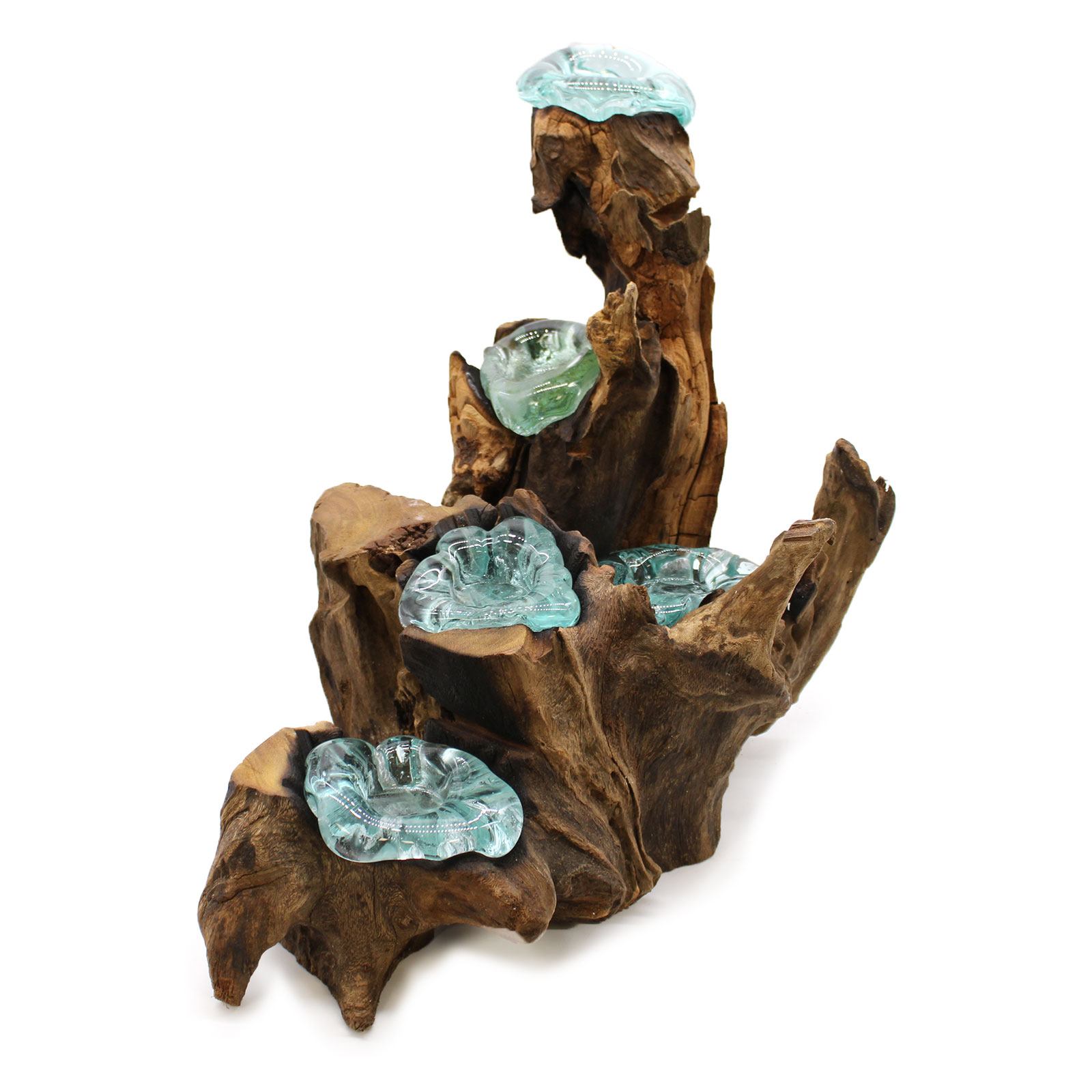 Molten Glass Tea Light Holder